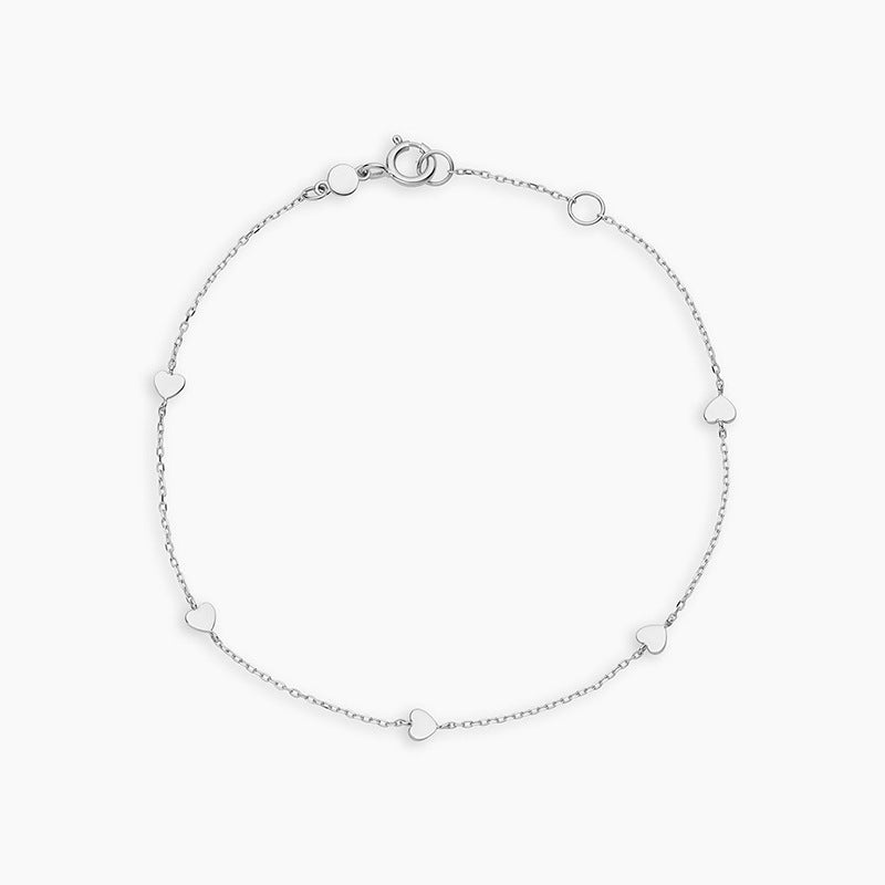 14 Karat Gold Amour Herz Armband