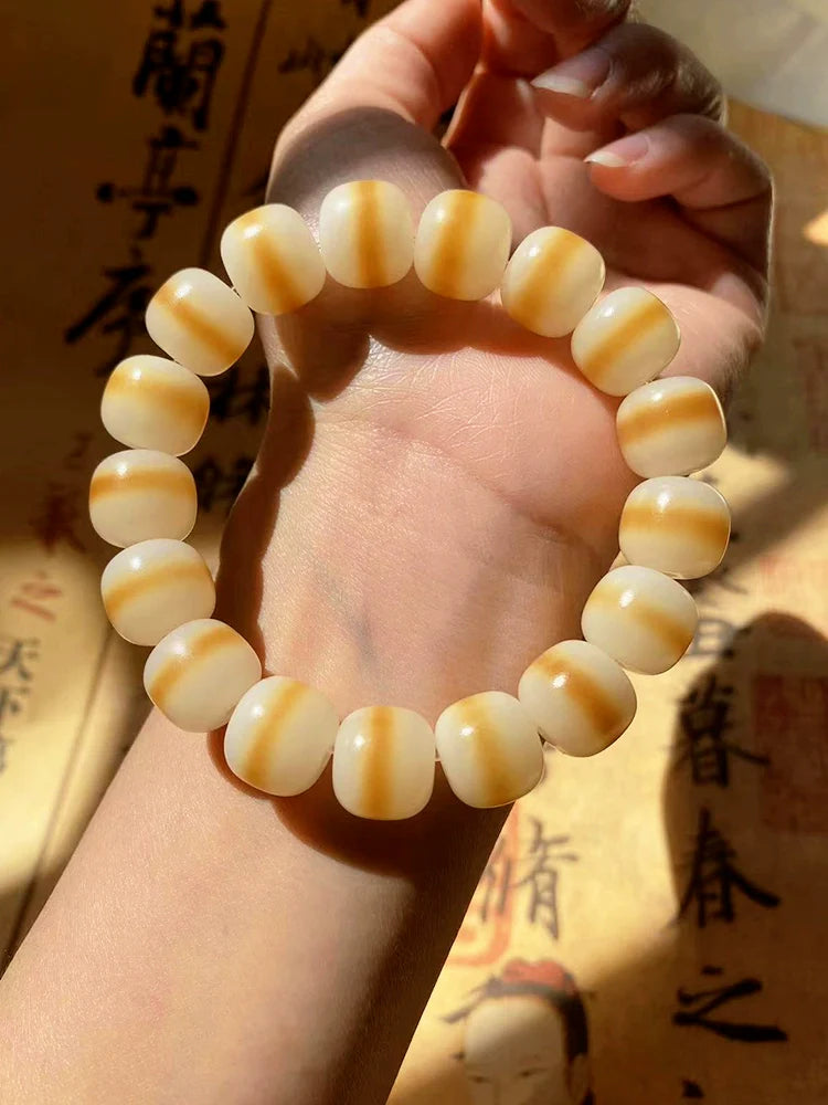 Charcoal Burnt Bodhi Seed Bracelet