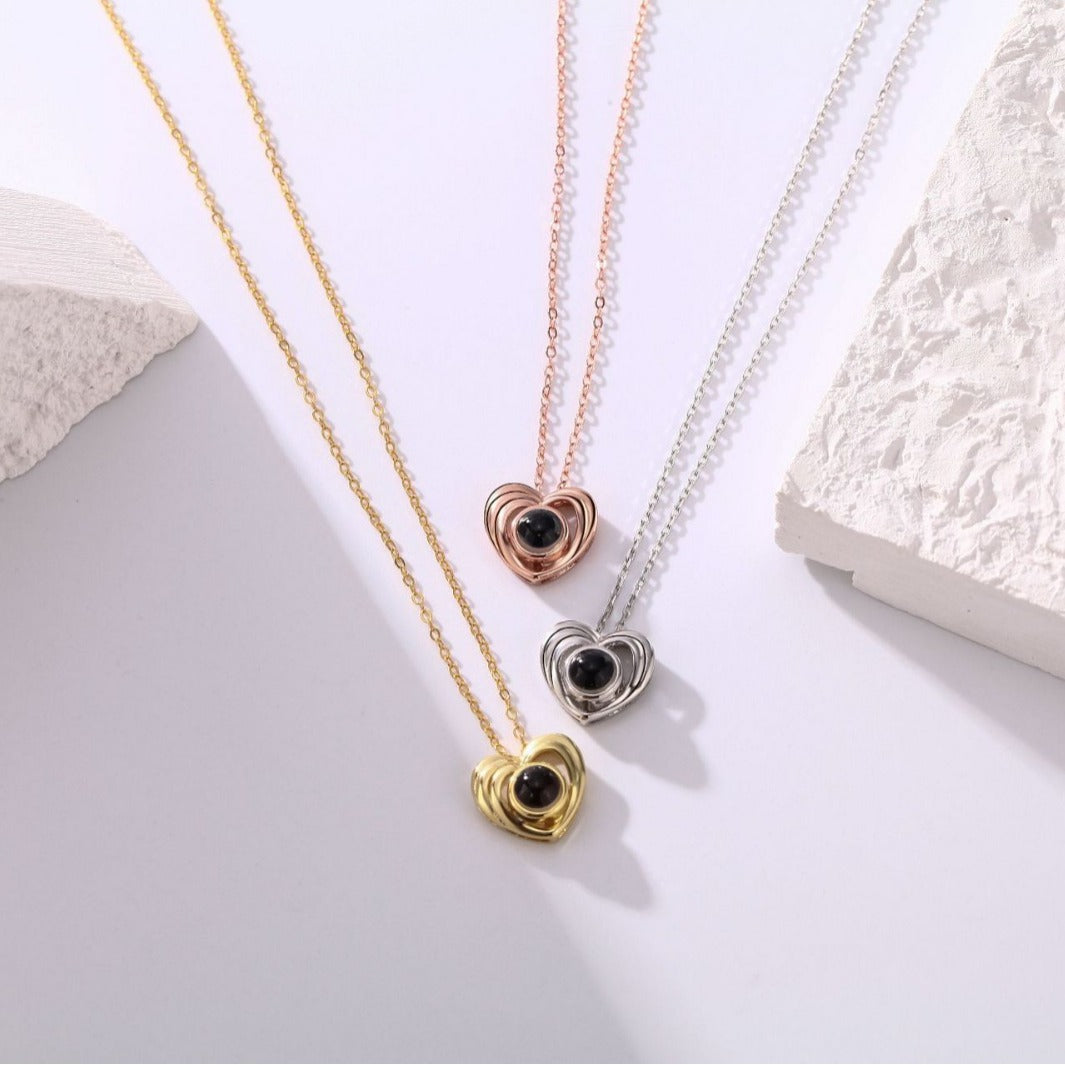 Collier Plein d'Amour avec Photo Cachée