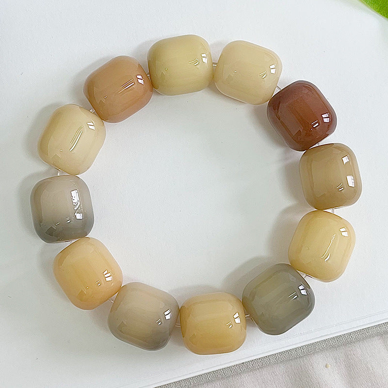 Large Bodhi Bead Bracelet Meditation Prayer Beads for Inner Peace