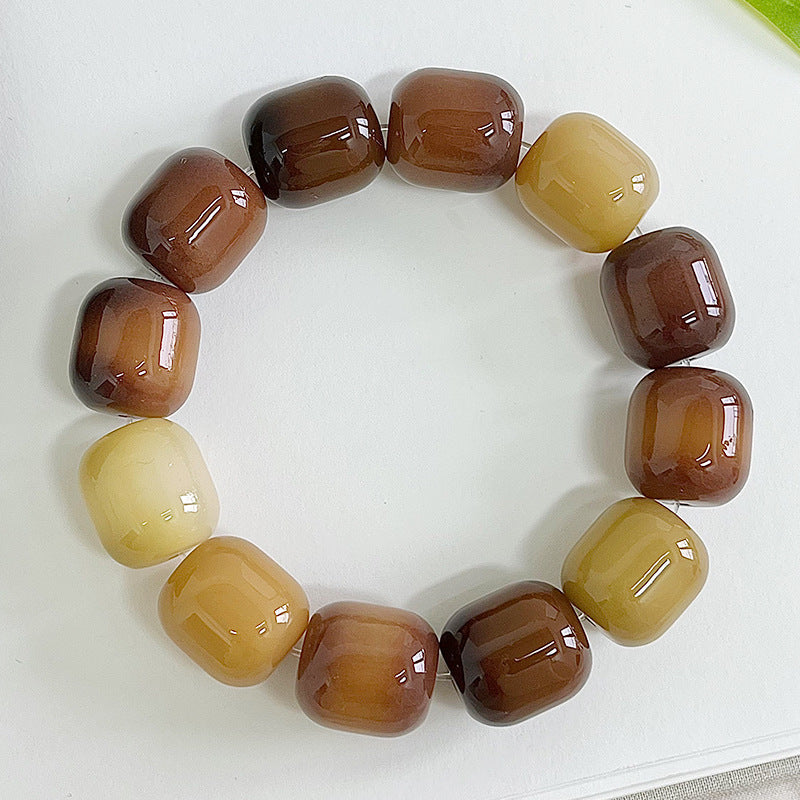 Large Bodhi Bead Bracelet Meditation Prayer Beads for Inner Peace