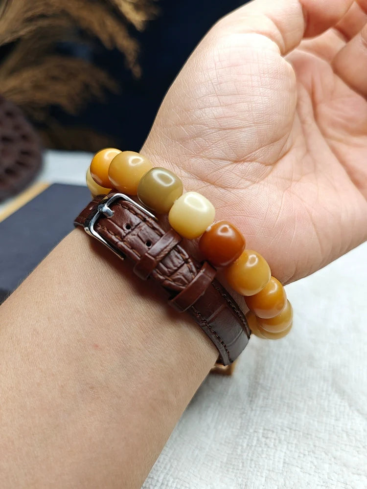 Bodhi-Wurzel-Armbandperlen für Konzentration und Ruhe