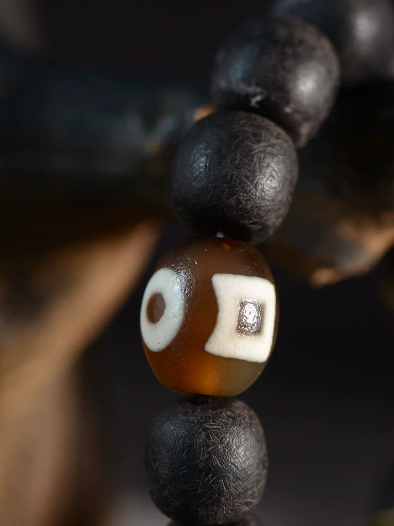 Bracelets en perles d'ébène naturel 12 mm