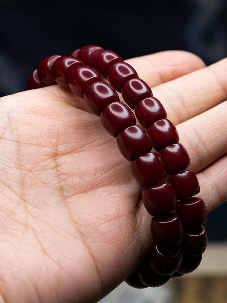 Red Bodhi Bracelet Energizing Meditation Beads