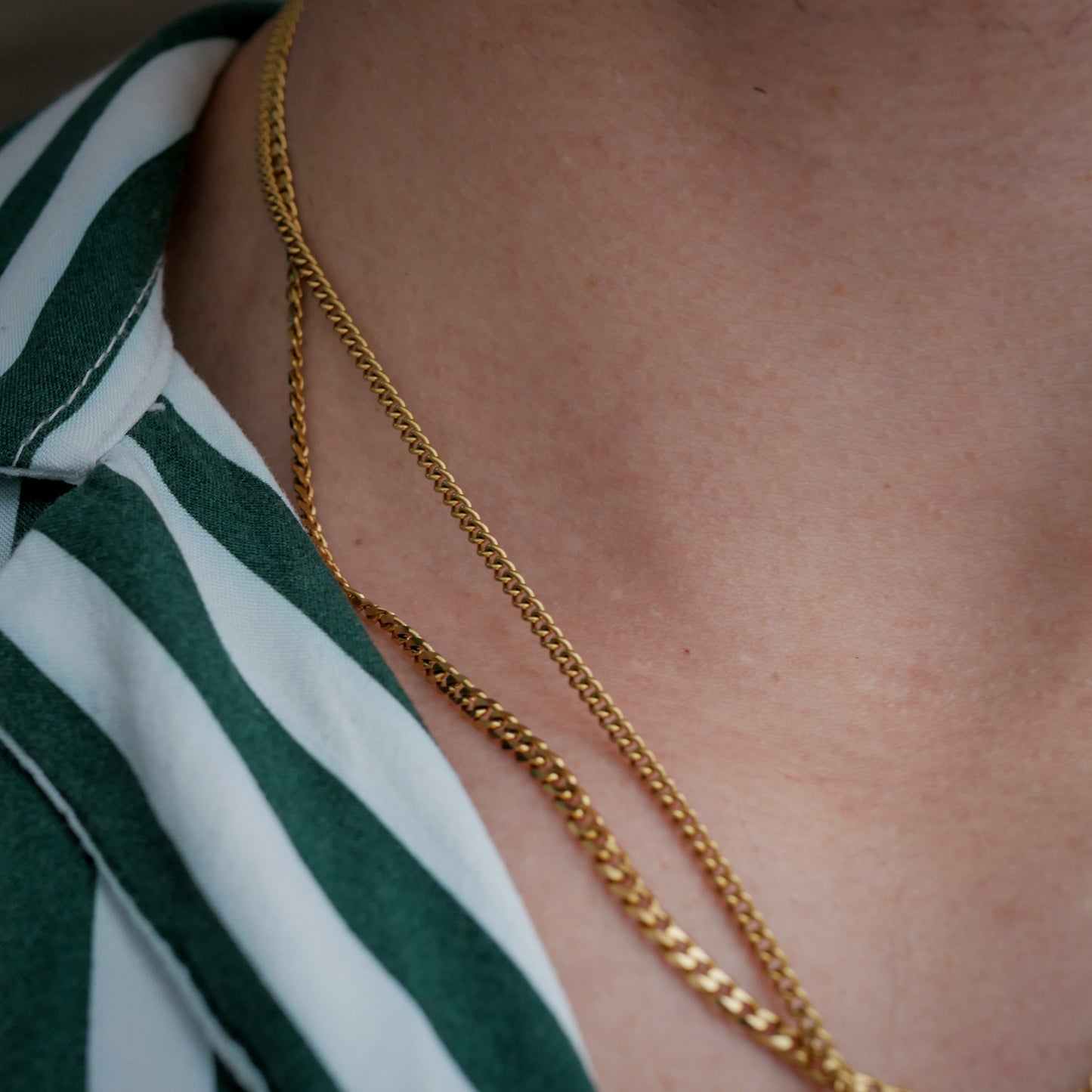 Ensemble boussole + minimaliste - Doré