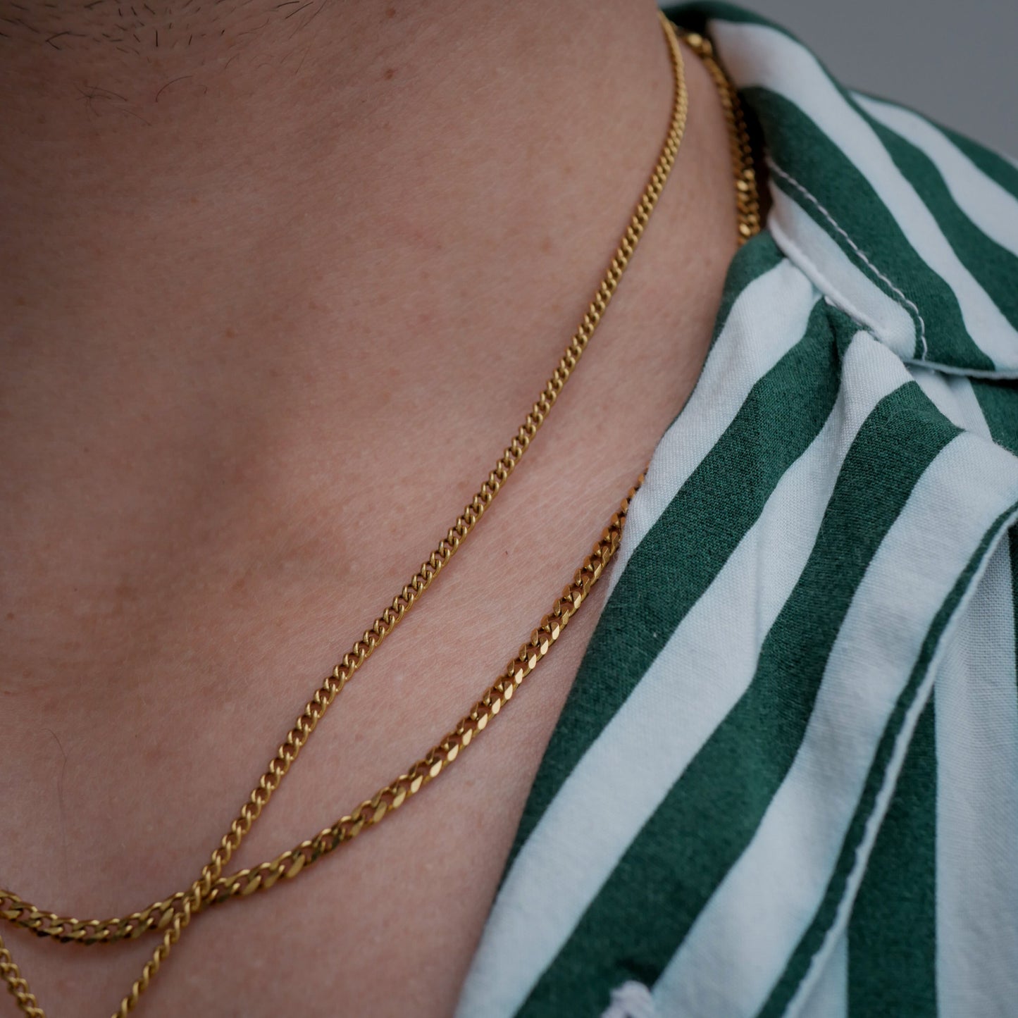 Ensemble boussole + minimaliste - Doré