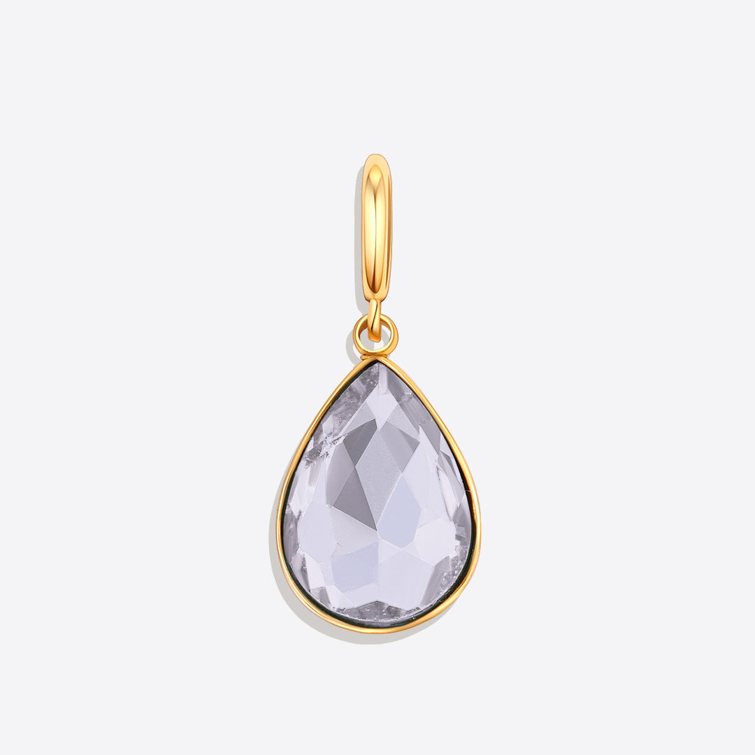Teardrop Birthstone Charm