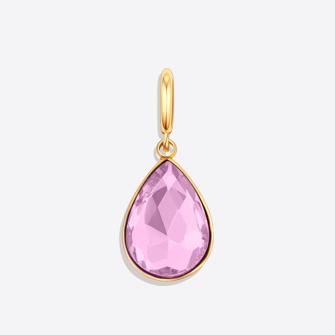 Teardrop Birthstone Charm