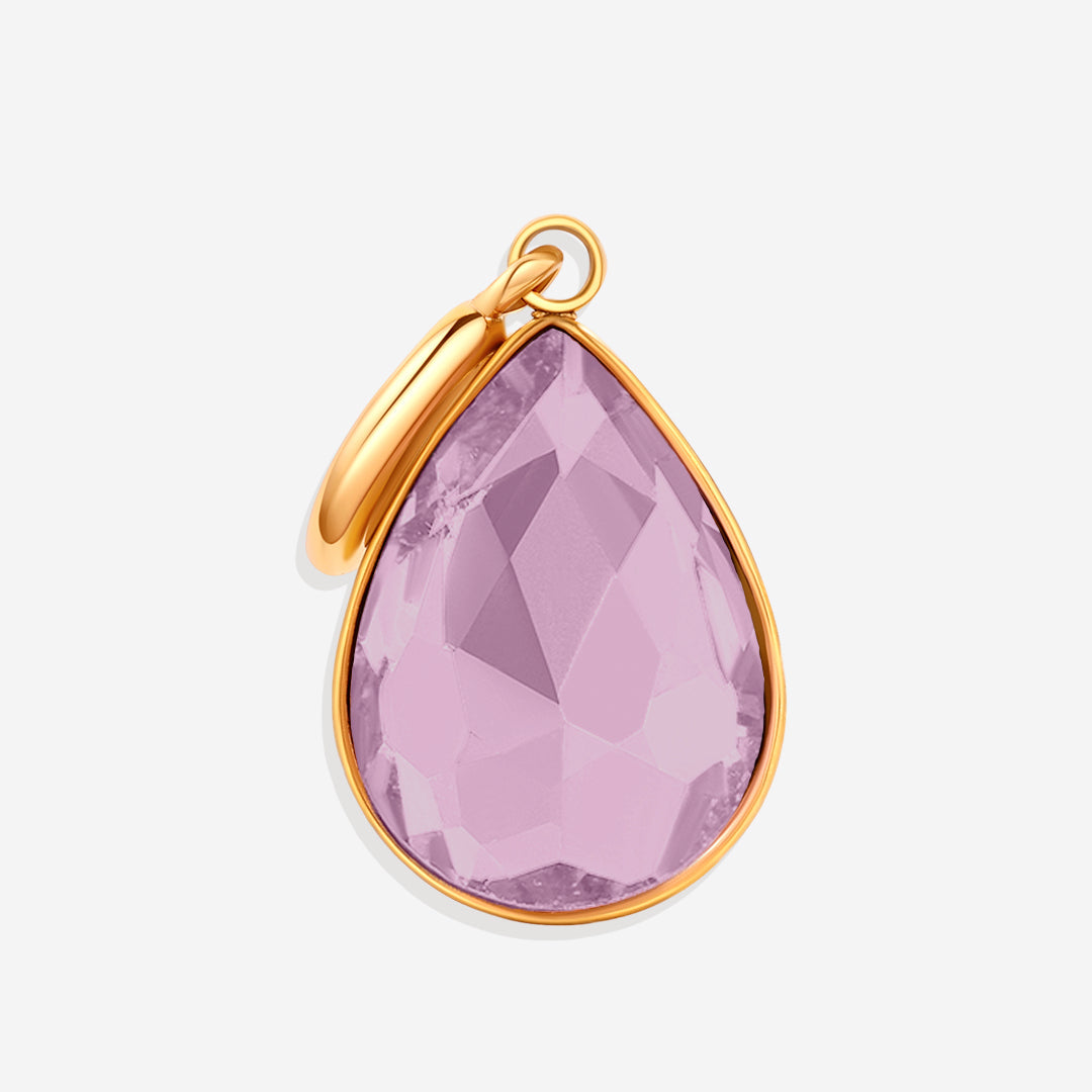Teardrop Birthstone Charm