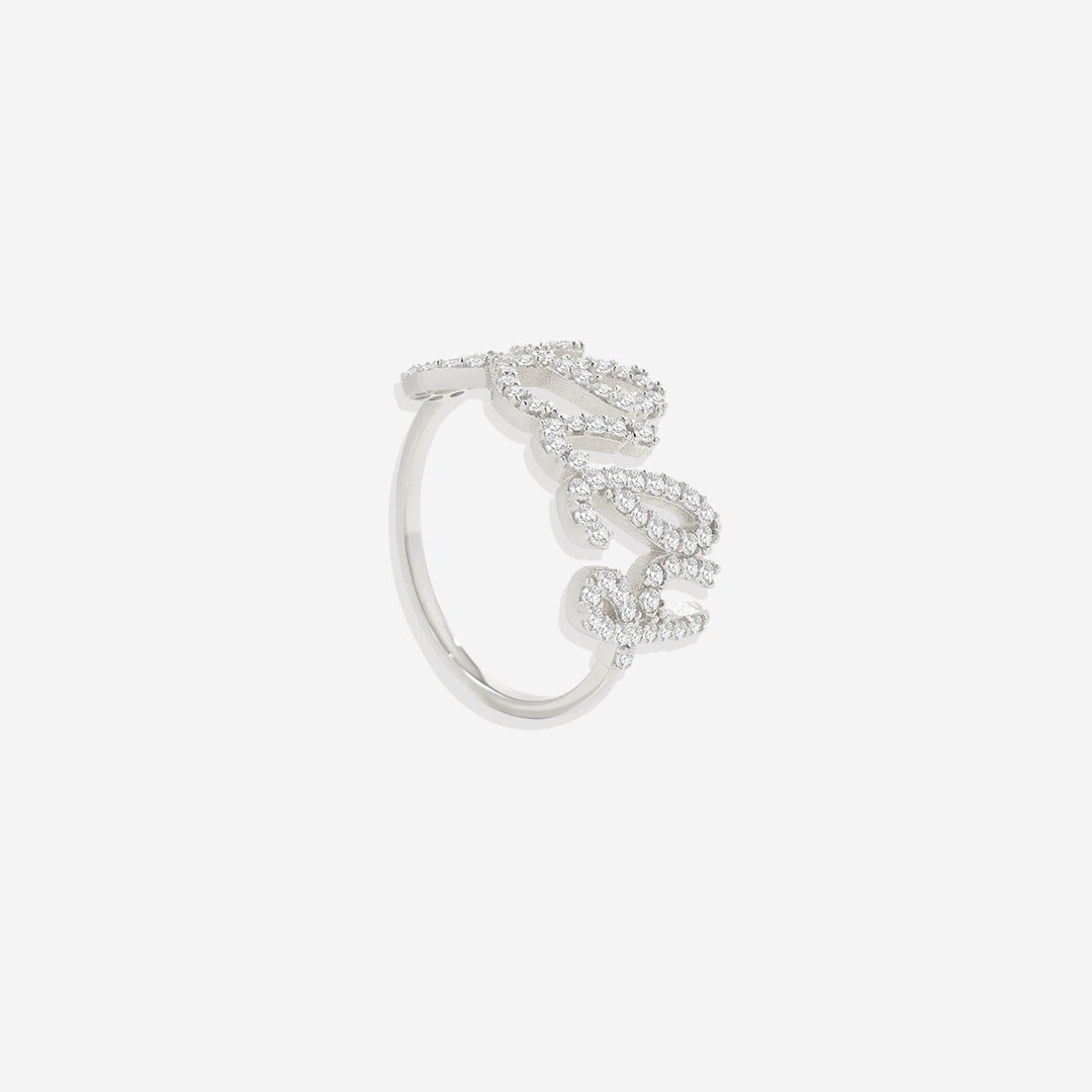 Pave Name Ring