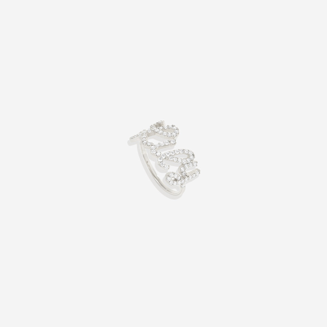 Pave Name Ring