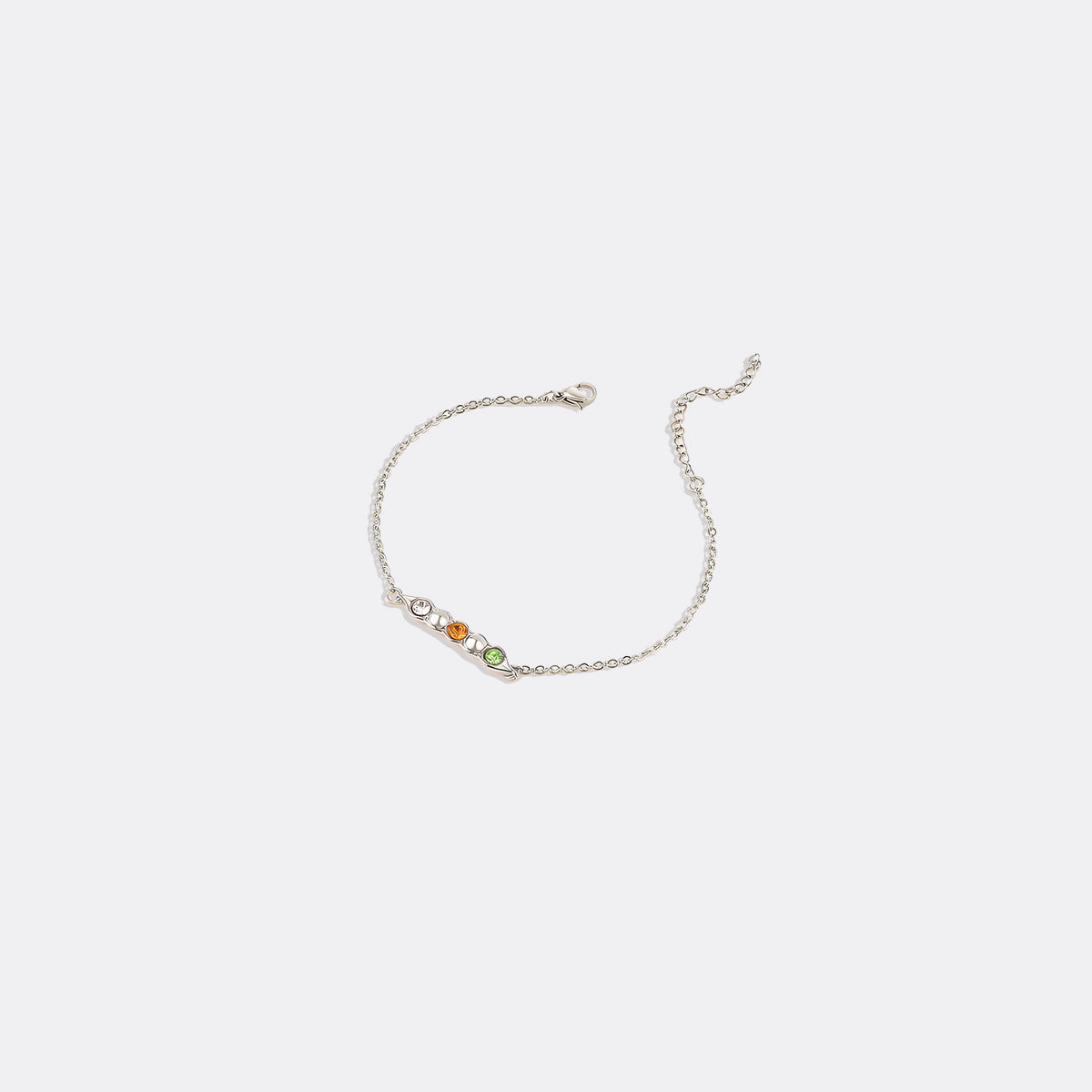 Peas in a Pod Birthstone Bracelet