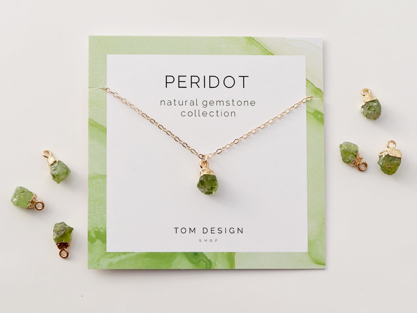 Gemstone Drop Necklace