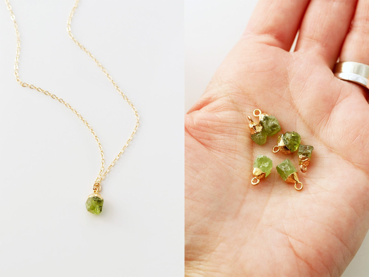 Gemstone Drop Necklace