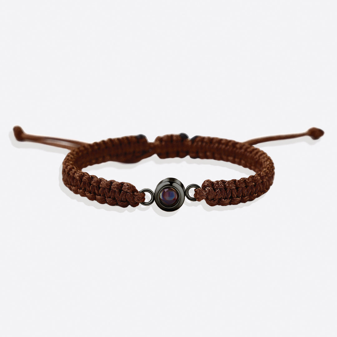 Personalized Braided Photo Bracelet