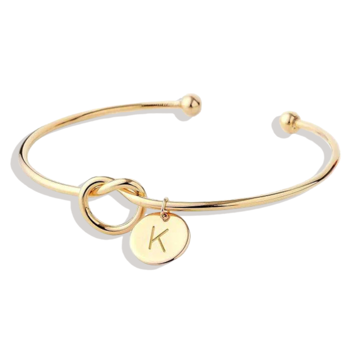 Personalized Tie the Knot Bracelet • Bridesmaid Gift Bracelet