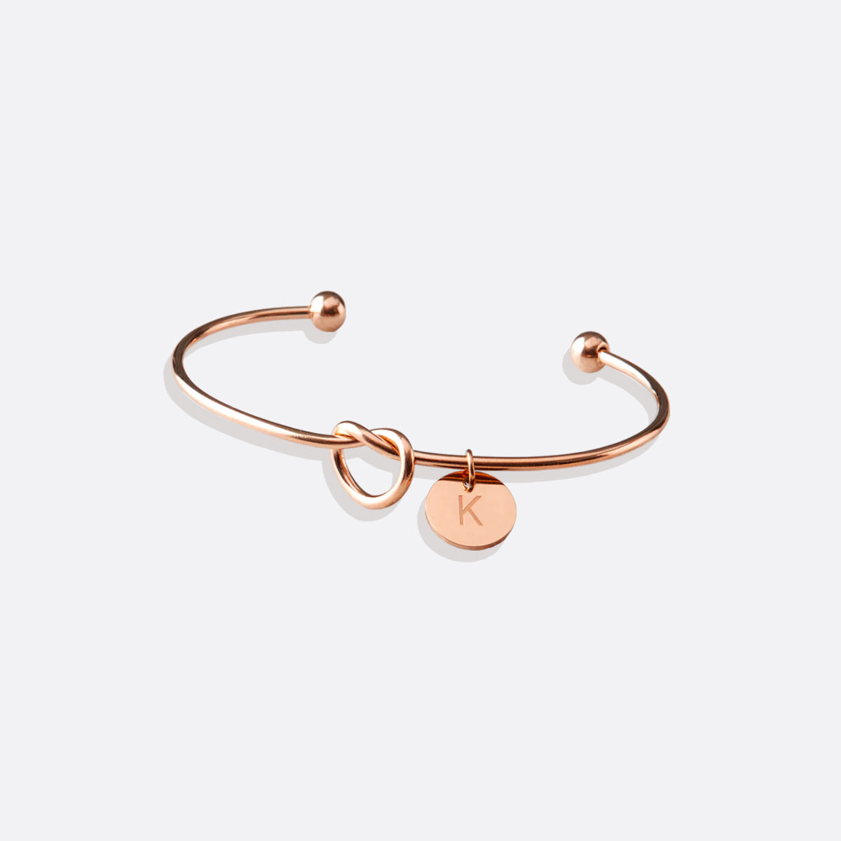 Personalized Tie the Knot Bracelet • Bridesmaid Gift Bracelet