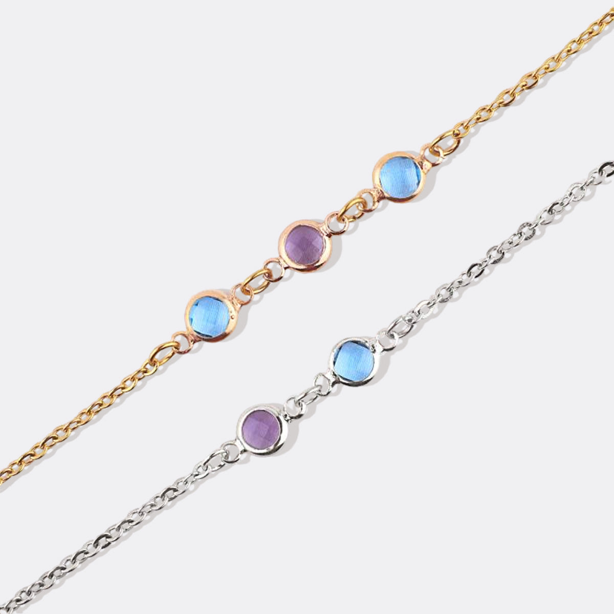 Personalized Birth Stone Bracelet