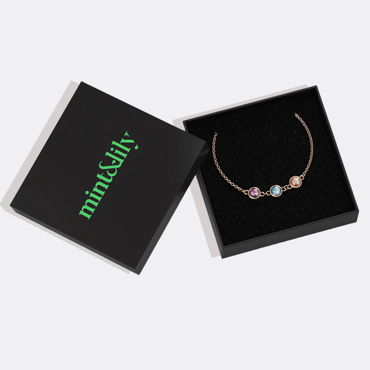 Personalized Birth Stone Bracelet