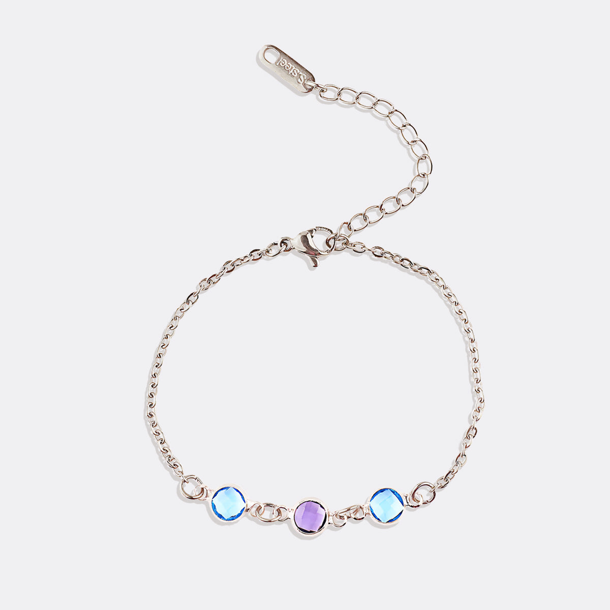 Personalized Birth Stone Bracelet