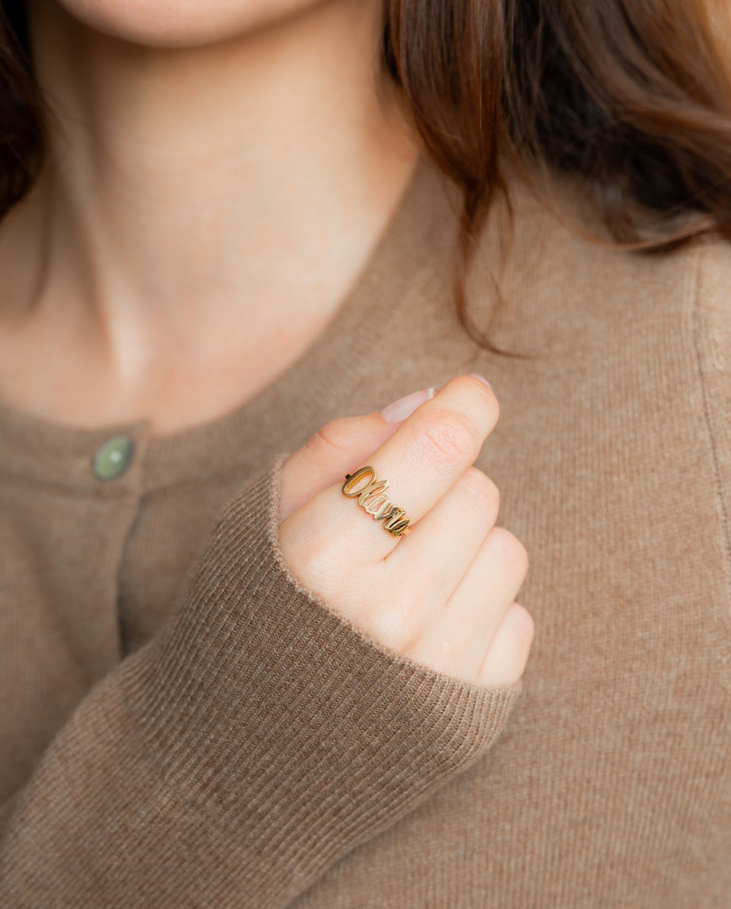Personalized Nameplate Ring