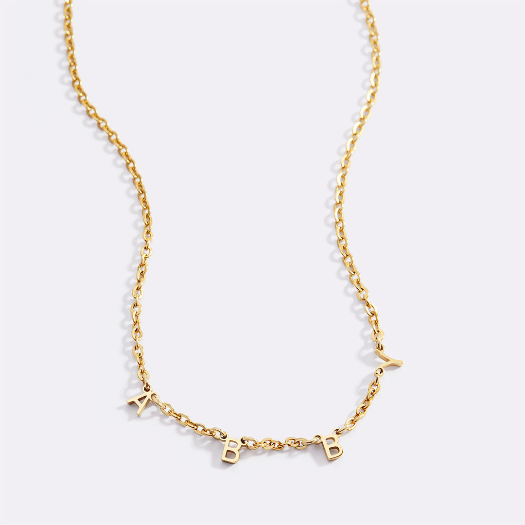 Personalized Minimalist Letter Necklace