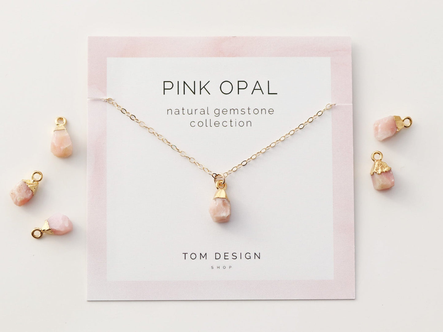 Gemstone Drop Necklace