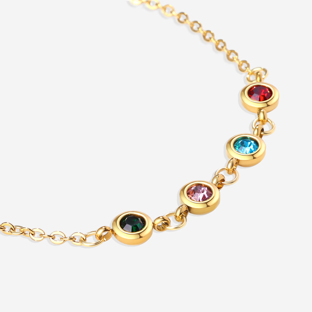 Personalized Birth Stone Bracelet