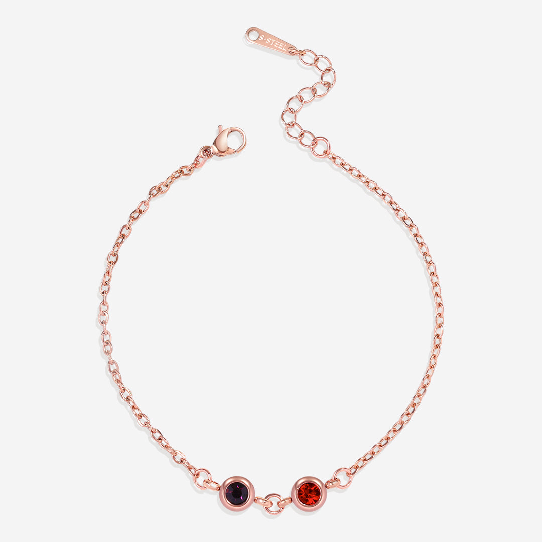 Personalized Birth Stone Bracelet