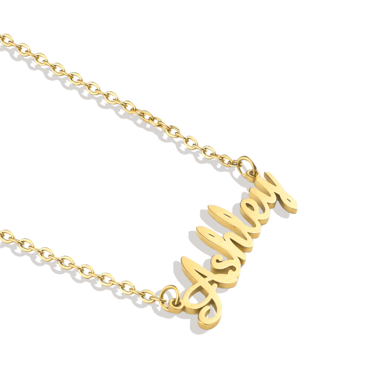 Collier avec nom en plume