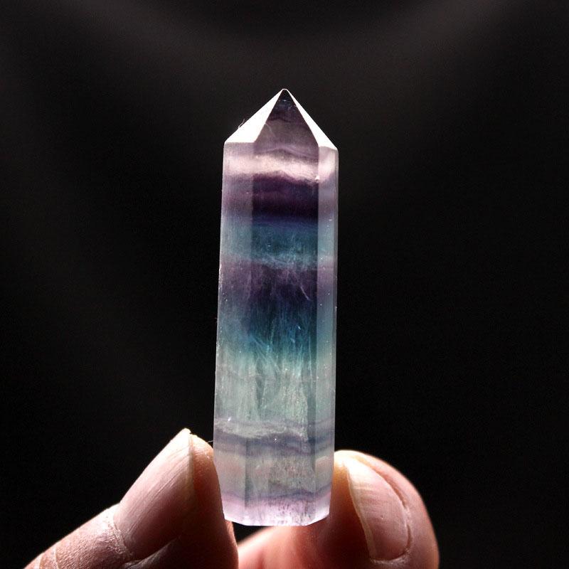 Baguette de fluorite arc-en-ciel – Guérison des 7 chakras