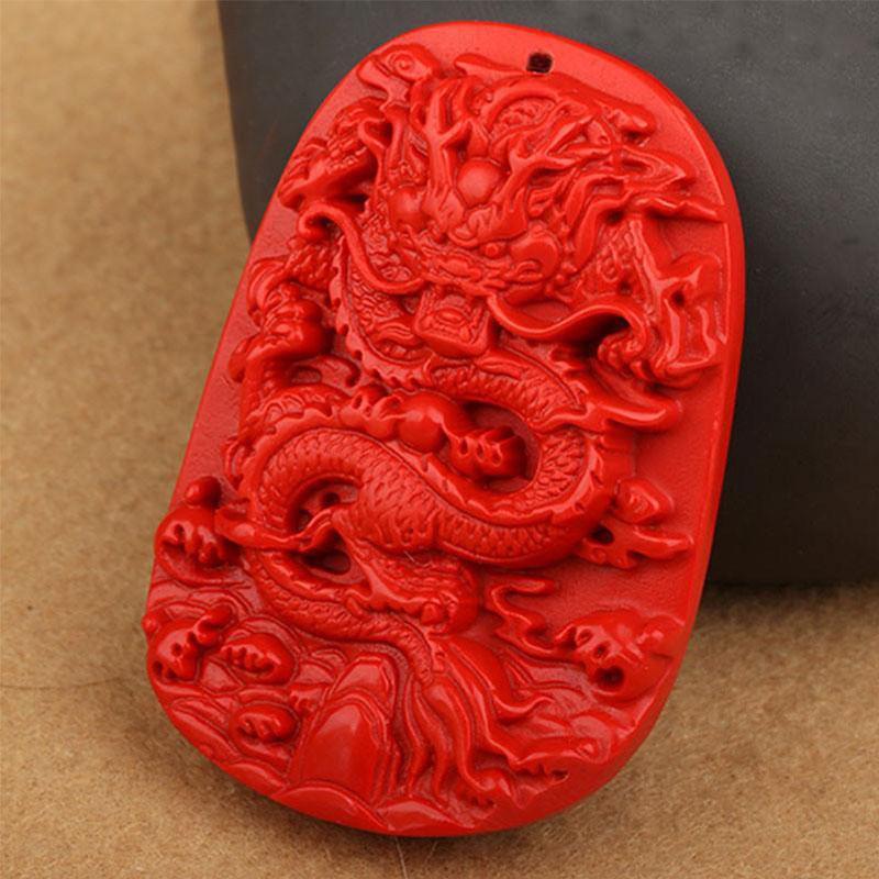 Collier Dragon Rouge - Chance et Abondance