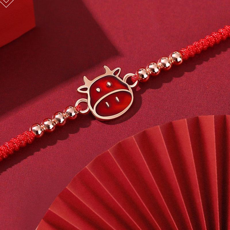 Bracelets du zodiaque chinois à fil rouge : chance et protection