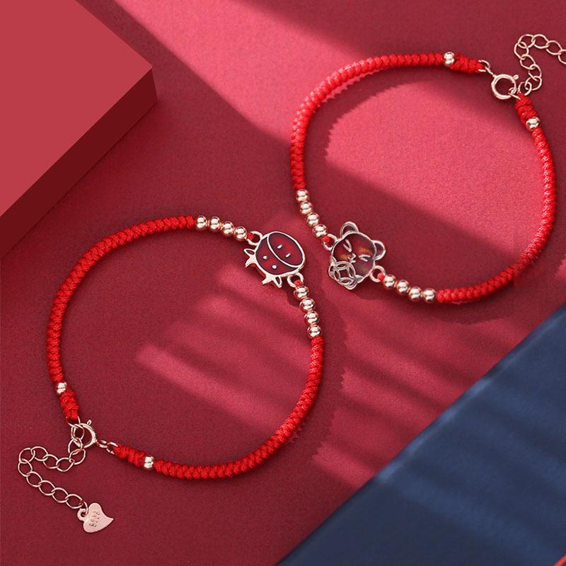Bracelets du zodiaque chinois à fil rouge : chance et protection