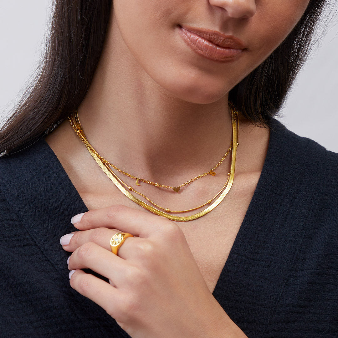 Collier chaîne à chevrons