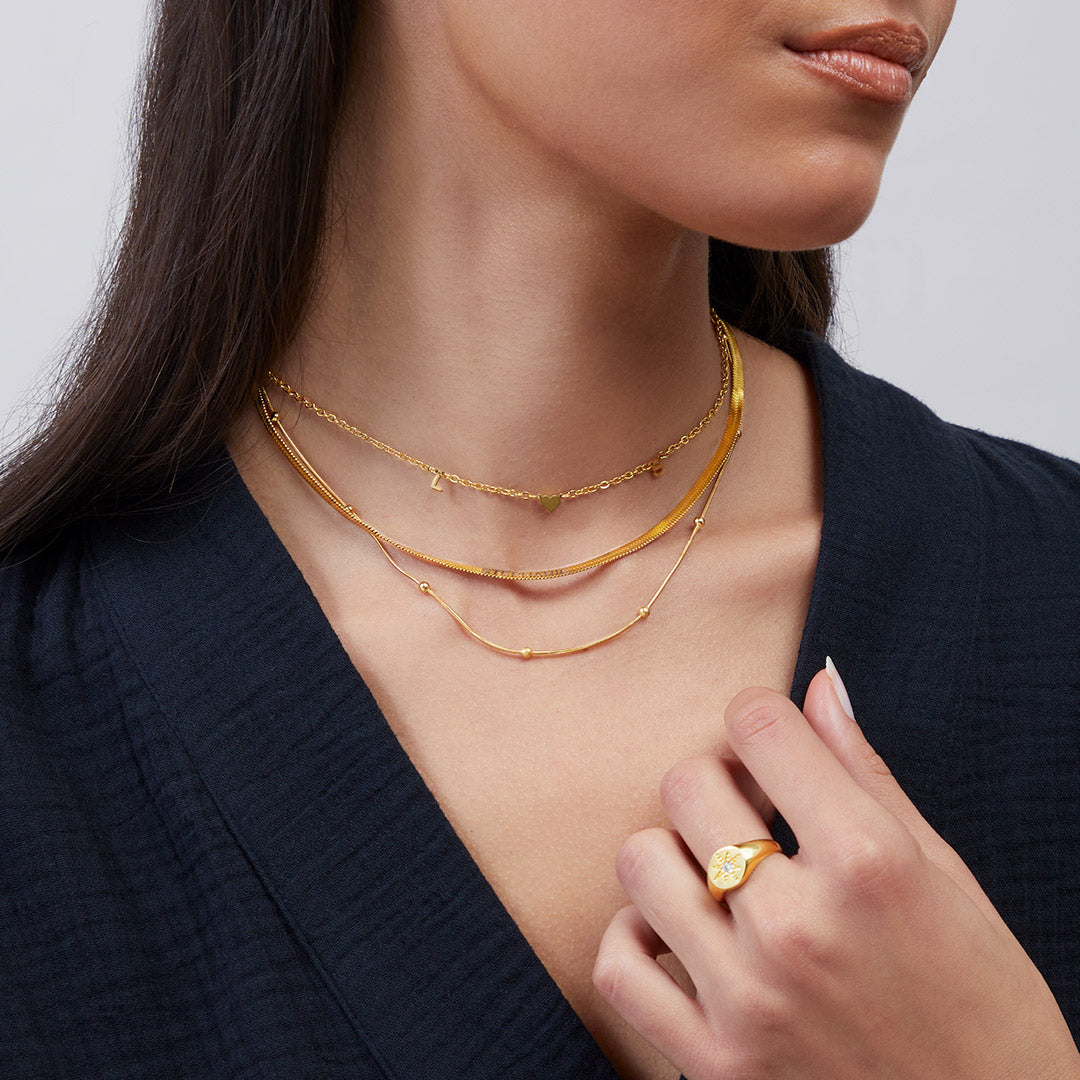 Collier chaîne à chevrons