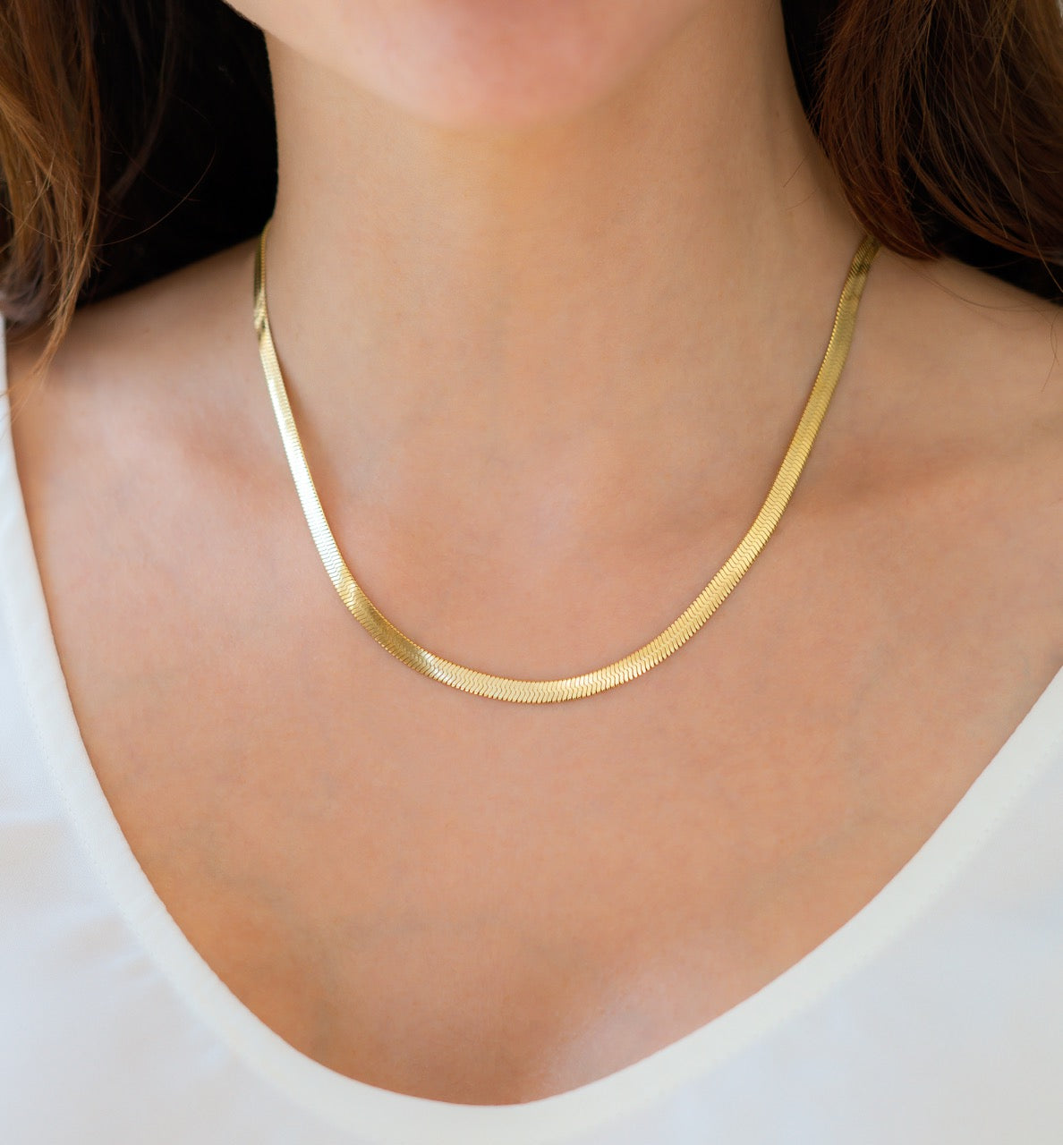 Collier chaîne à chevrons