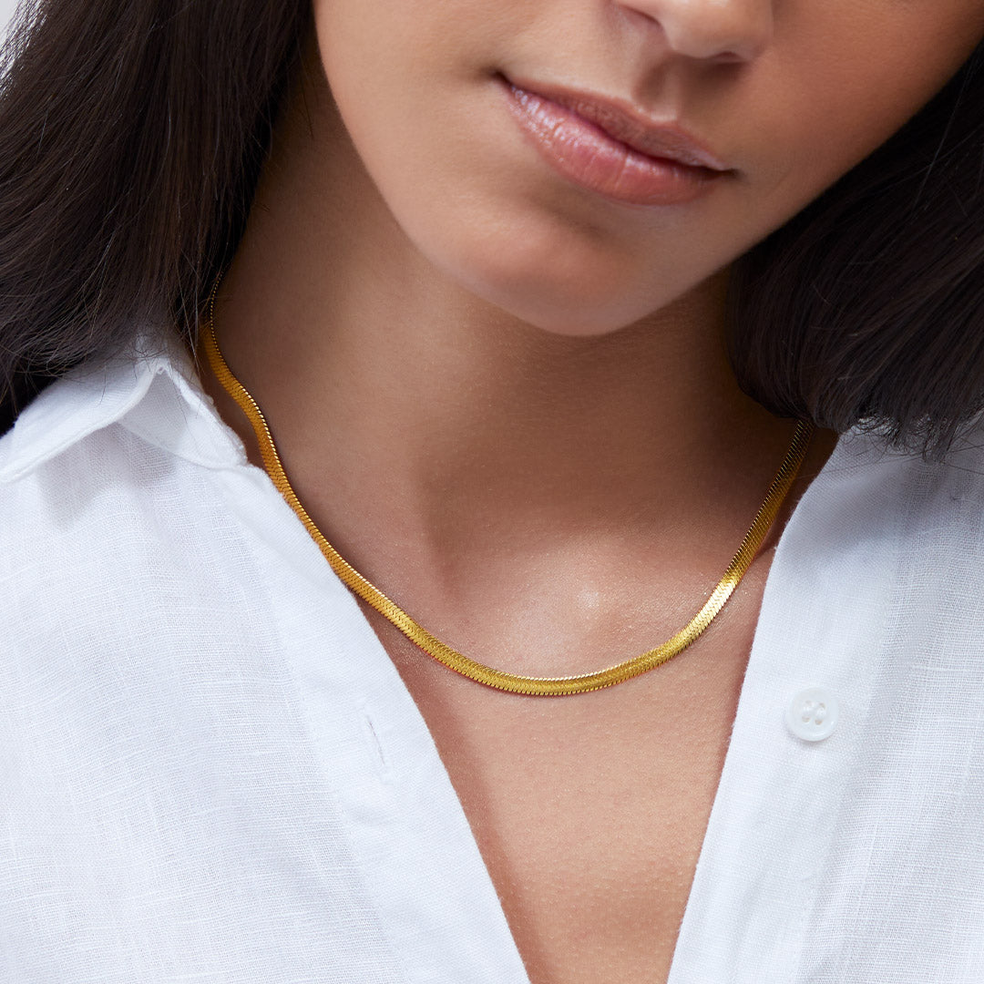 Collier chaîne à chevrons