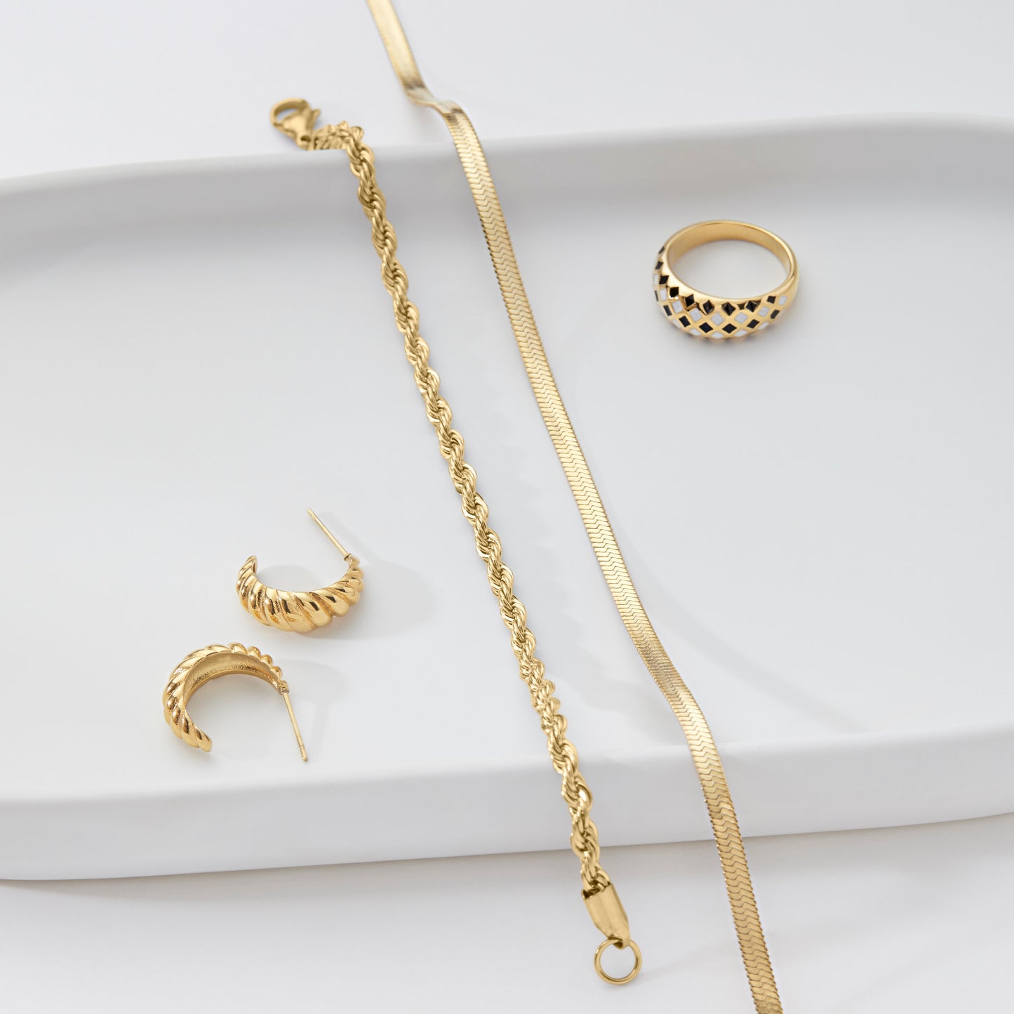 Collier chaîne à chevrons