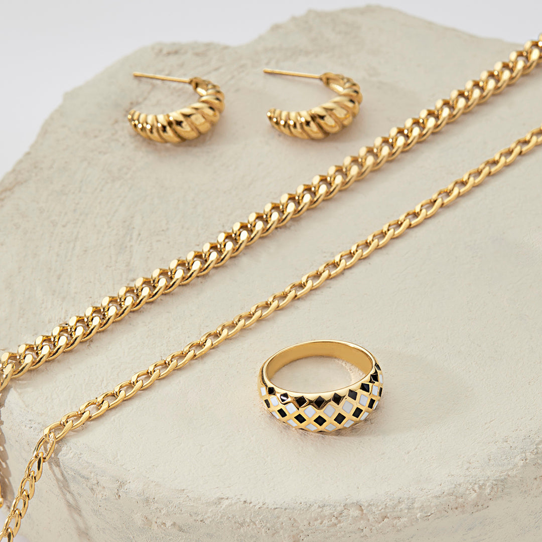 Collier plat cubain