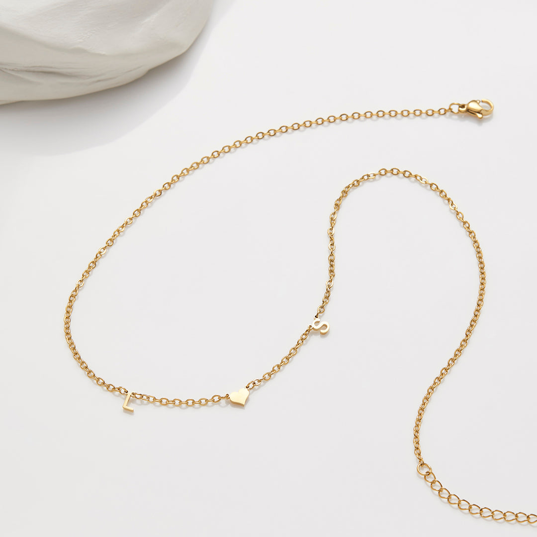 Collier Initiale One Heart
