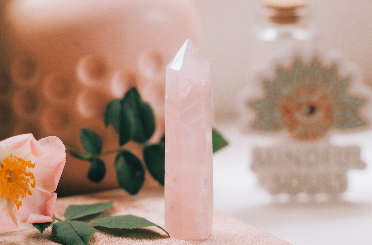 Baguette de quartz rose - Guérison du chakra du cœur