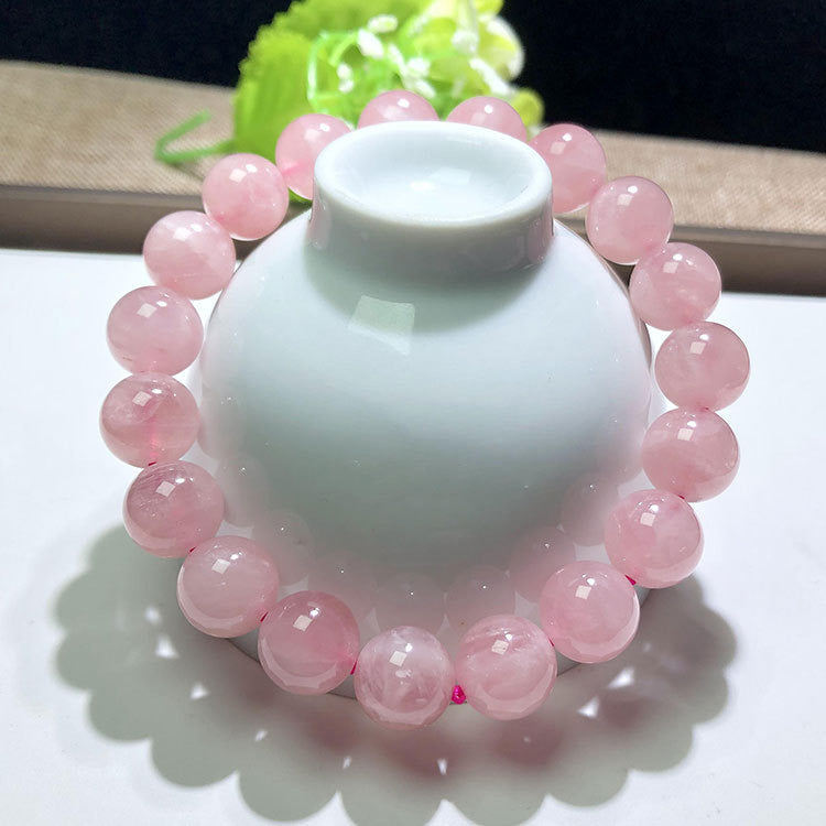 Bracelet d'amour en quartz rose - Inspirez et attirez l'amour