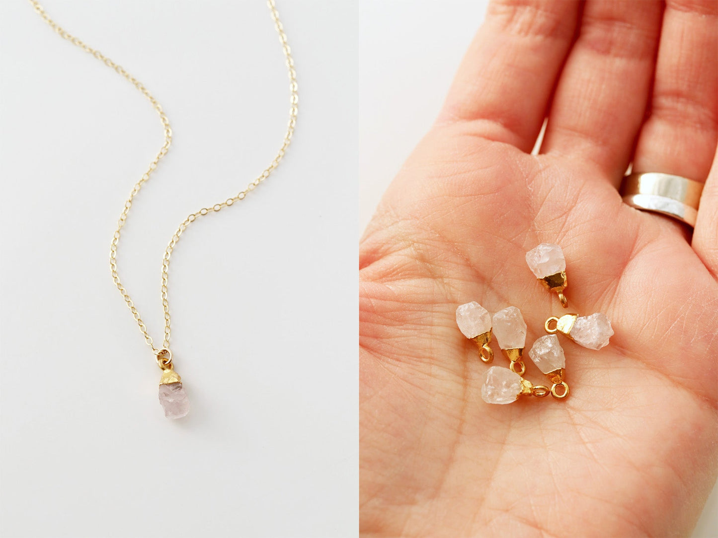 Gemstone Drop Necklace