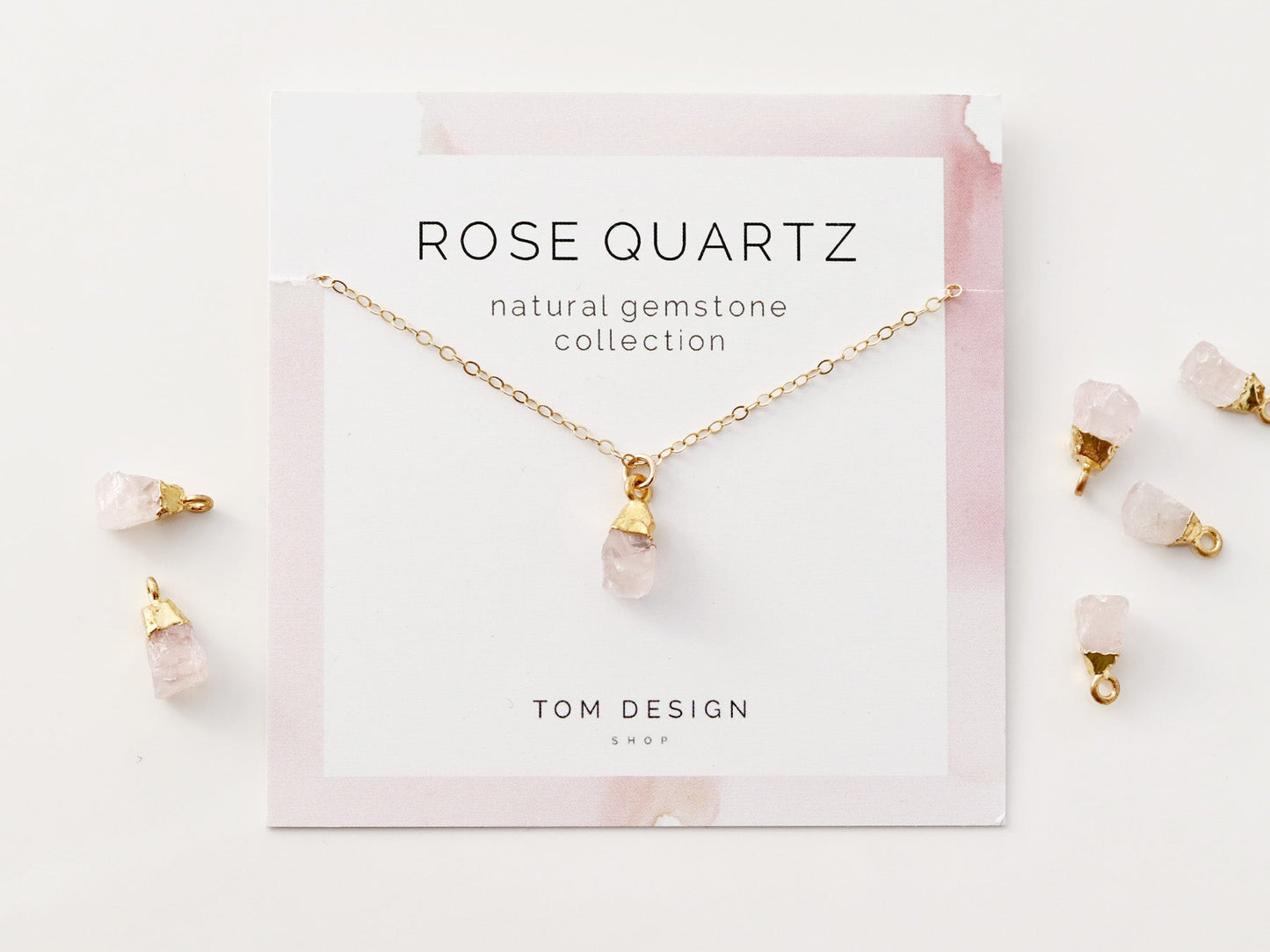 Gemstone Drop Necklace