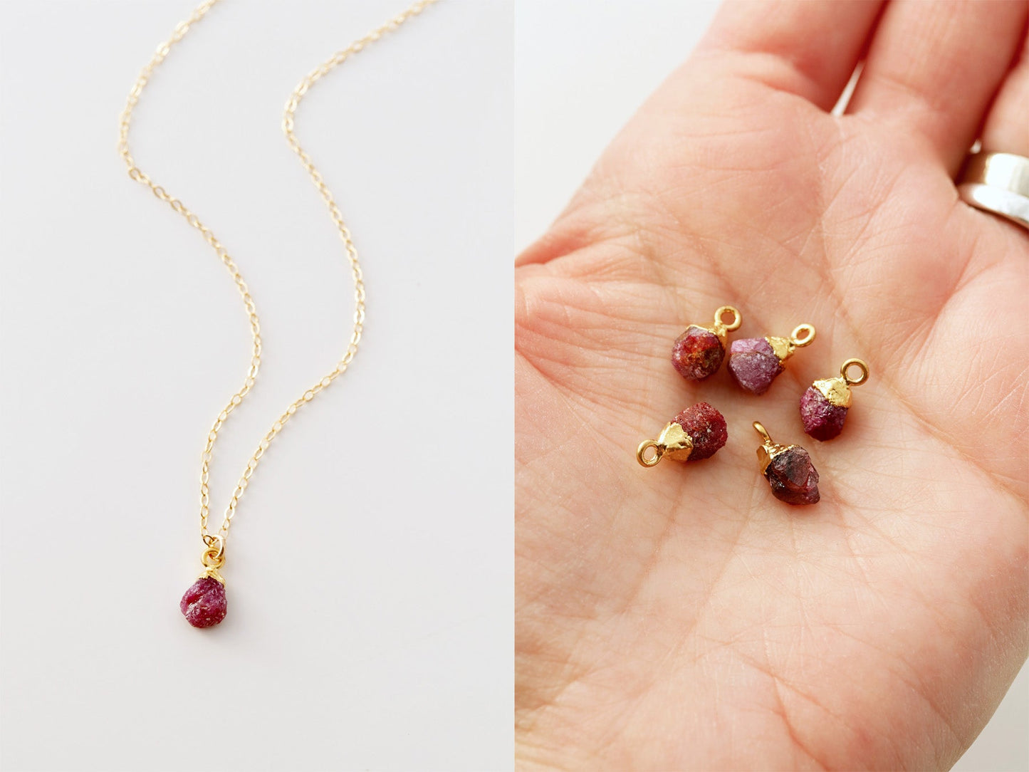 Gemstone Drop Necklace