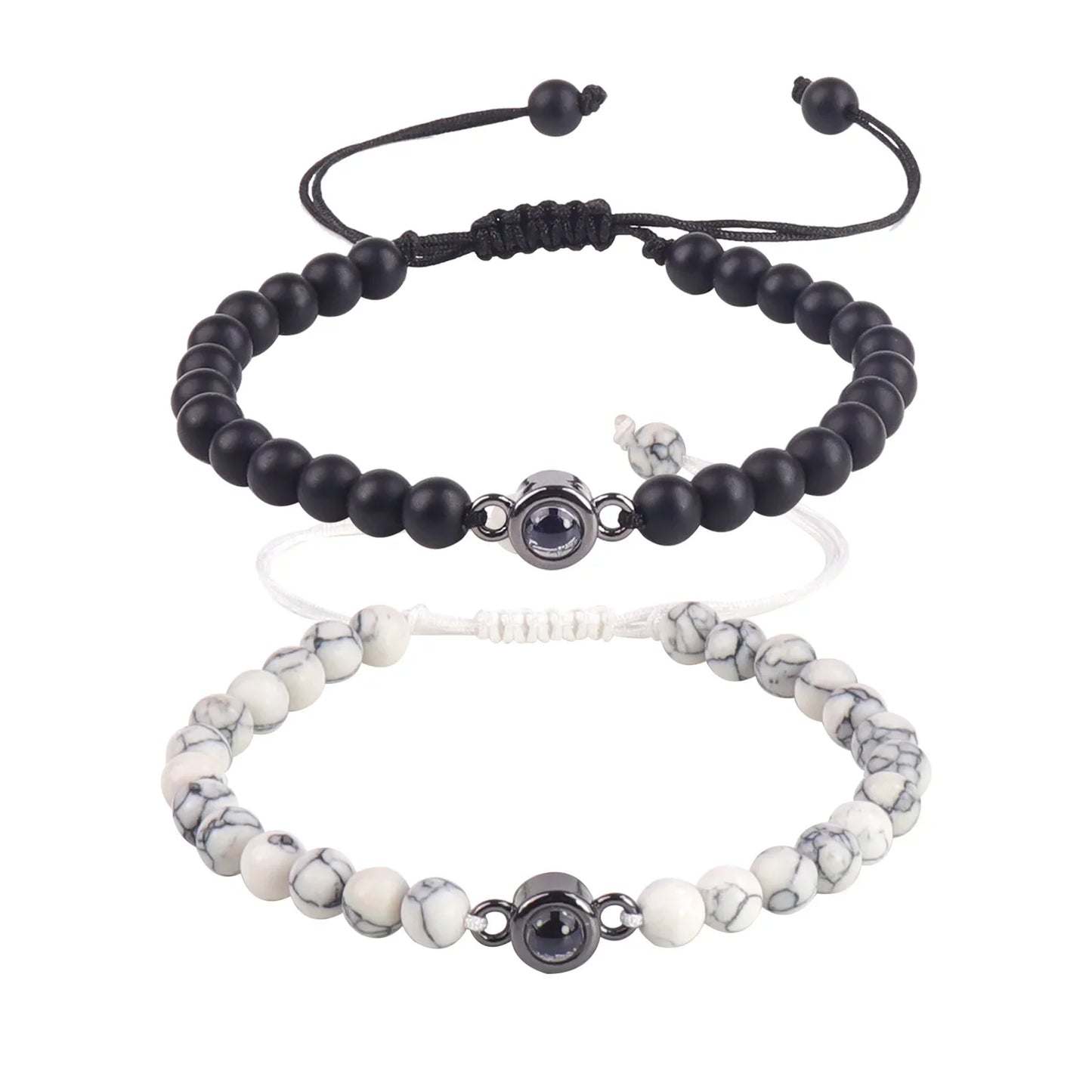 Bracelet de projection de perles assorties