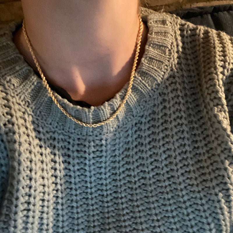 Collier chaîne en corde