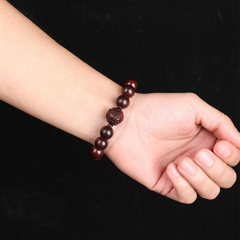 Bracelet en bois de santal, perles de méditation bouddhistes - Paix et concentration
