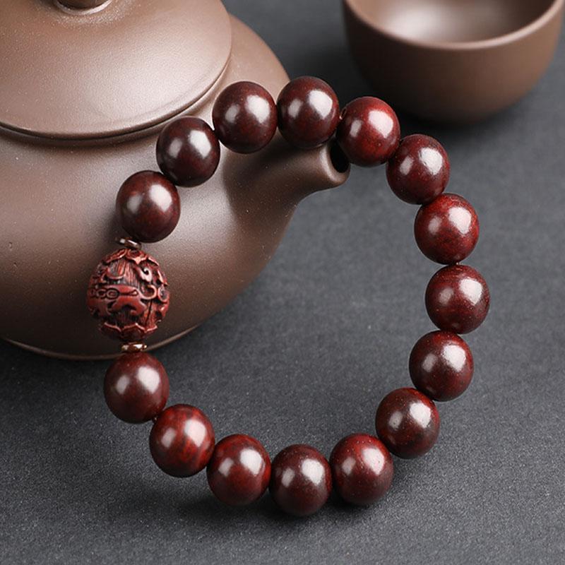 Bracelet en bois de santal, perles de méditation bouddhistes - Paix et concentration